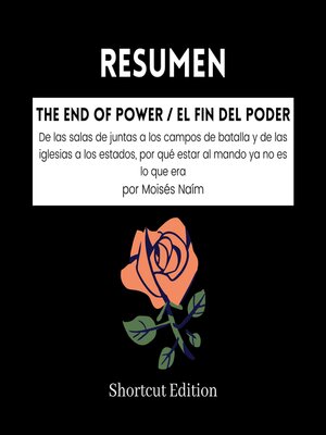 cover image of RESUMEN--The End of Power / El fin del poder